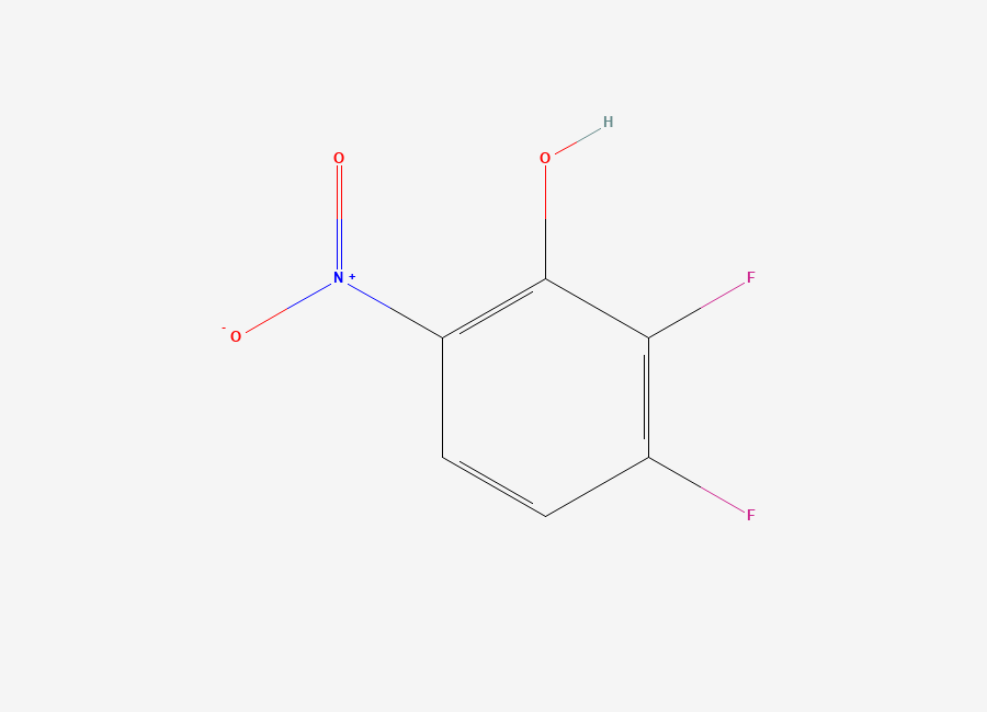 Two-dimensional chemical structure of 2,3-Difluoro-6-nitrophenol
