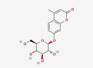Two-dimensional chemical structure of 4-Methylumbelliferyl beta-D-glucopyranoside
