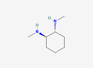 Two-dimensional chemical structure of trans-N,N'-dimethyl-1,2-cyclohexanediamine