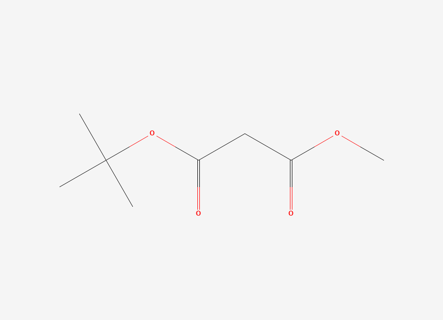Two-dimensional chemical structure of tert-Butyl methyl malonate