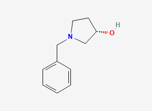 Two-dimensional chemical structure of (s)-1-benzyl-pyrrolidin-3-ol, CAS 101385-90-4