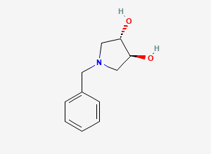 Two-dimensional chemical structure of (3S,4S)-(+)-1-Benzyl-3,4-pyrrolidindiol