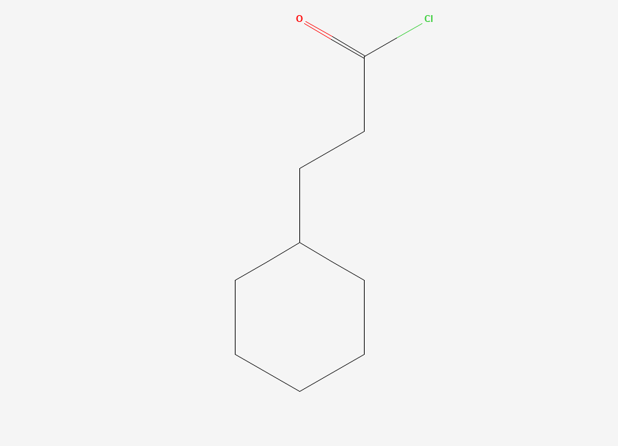 Two-dimensional chemical structure of Cyclohexylpropionyl chloride
