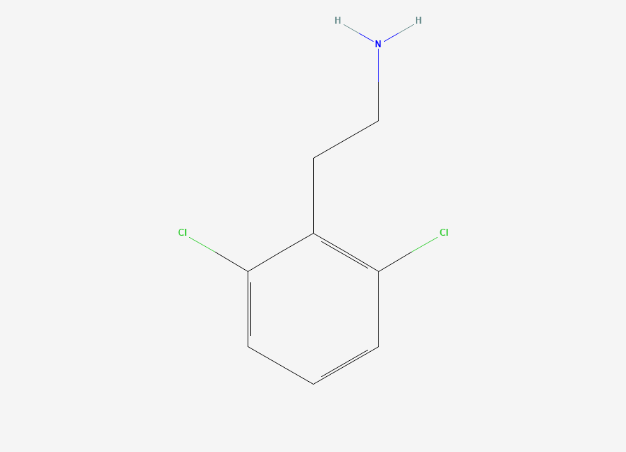 Two-dimensional chemical structure of 2,6-Dichlorophenethylamine