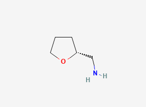 Two-dimensional chemical structure of (R)-(-)-Tetrahydrofurfurylamine