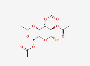 Two-dimensional chemical structure of alpha-Acetobromogalactose