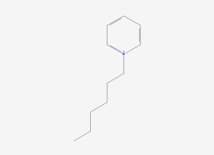 Two-dimensional chemical structure of 1-Hexylpyridinium