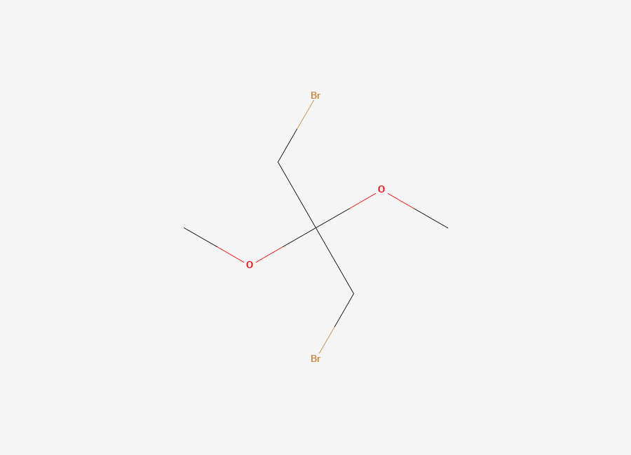 Two-dimensional chemical structure of 1,3-Dibromo-2,2-dimethoxypropane