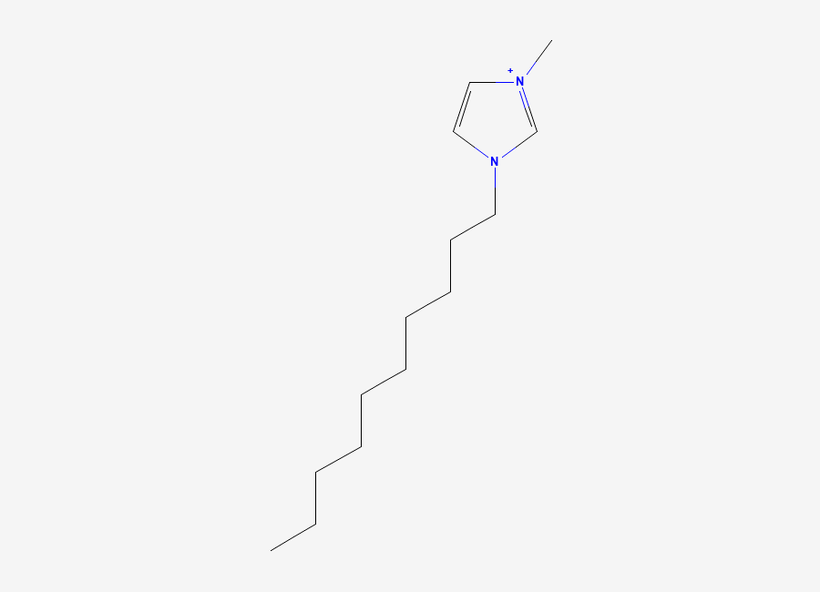 Two-dimensional chemical structure of 1-Decyl-3-methylimidazolium