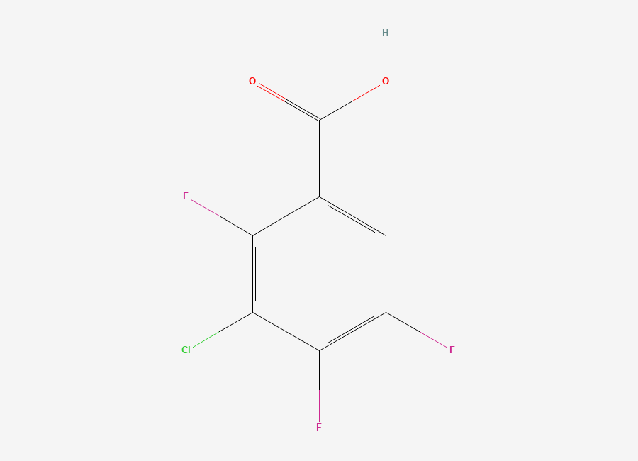 Two-dimensional chemical structure of 3-Chloro-2,4,5-trifluorobenzoic Acid