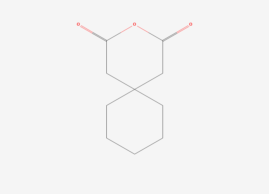 Two-dimensional chemical structure of 1,1-Cyclohexanediacetic Anhydride