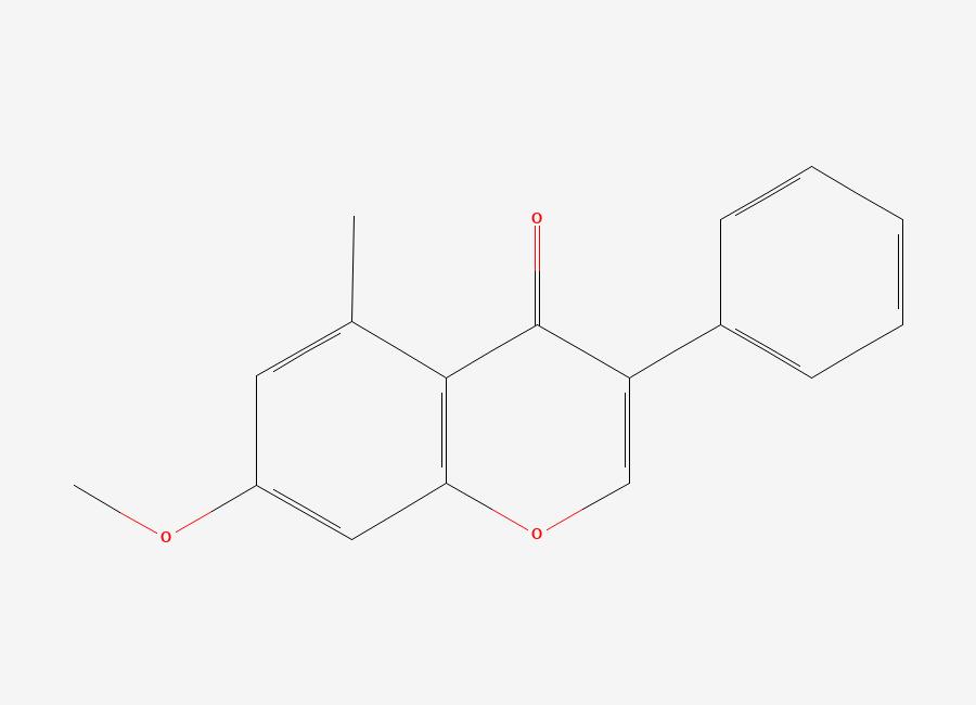 Two-dimensional chemical structure of 5-Methyl-7-methoxyisoflavone