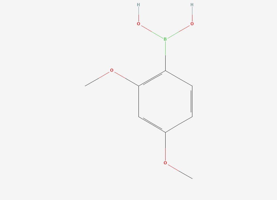 Two-dimensional chemical structure of 2,4-Dimethoxybenzeneboronic acid