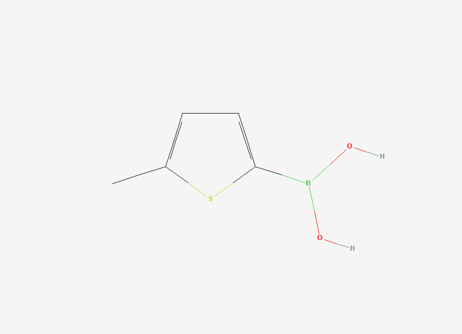 Two-dimensional chemical structure of (5-Methylthiophen-2-yl)boronic acid