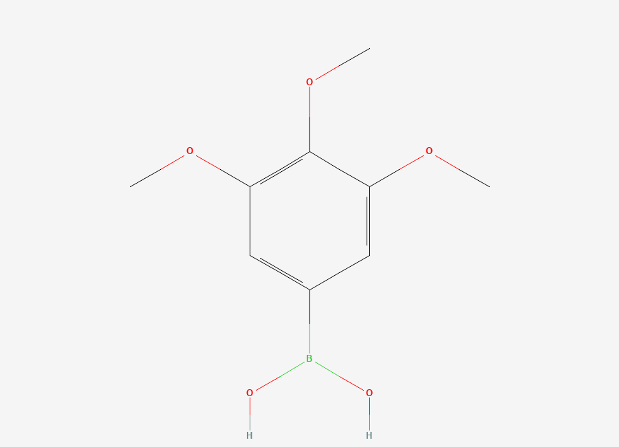 Two-dimensional chemical structure of 3,4,5-Trimethoxybenzeneboronic acid