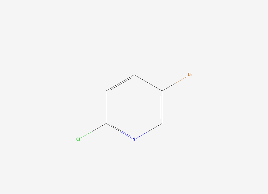 Two-dimensional chemical structure of 5-Bromo-2-chloropyridine