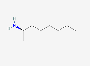 Two-dimensional chemical structure of 2-Octylamine, (2R)-