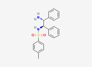 Two-dimensional chemical structure of N-((1R,2R)-2-Amino-1,2-diphenylethyl)-4-methylbenzene-1-sulfonamide