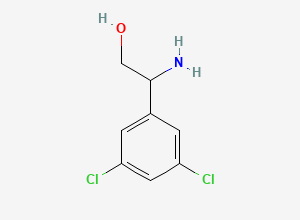 Two-dimensional chemical structure of 2-Amino-2-(3,5-dichlorophenyl)ethanol