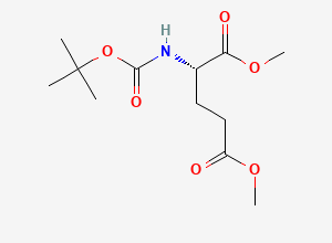 Two-dimensional chemical structure of Dimethyl N-(tert-Butoxycarbonyl)-L-glutamate