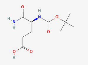 Two-dimensional chemical structure of Boc-Glu-NH2