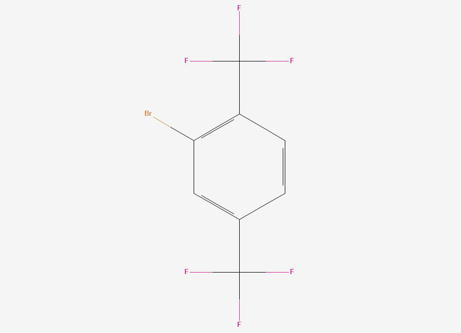 Two-dimensional chemical structure of 2-Bromo-1,4-bis(trifluoromethyl)benzene
