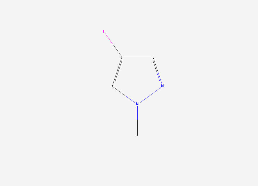 Two-dimensional chemical structure of 1-Methyl-4-iodo-1H-pyrazole