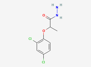 Two-dimensional chemical structure of 2-(2,4-Dichlorophenoxy)propanehydrazide