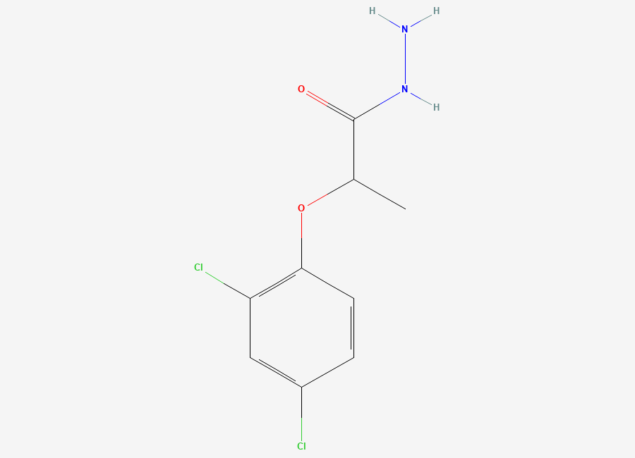 Two-dimensional chemical structure of 2-(2,4-Dichlorophenoxy)propanehydrazide