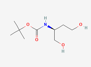 Two-dimensional chemical structure of (S)-(-)-2-(Boc-amino)-1,4-butanediol