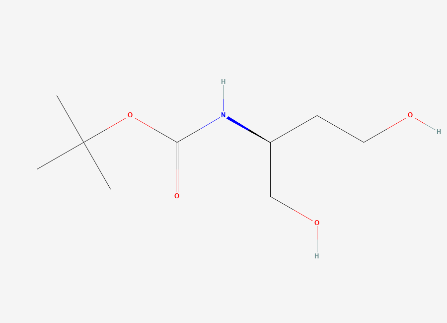 Two-dimensional chemical structure of (S)-(-)-2-(Boc-amino)-1,4-butanediol