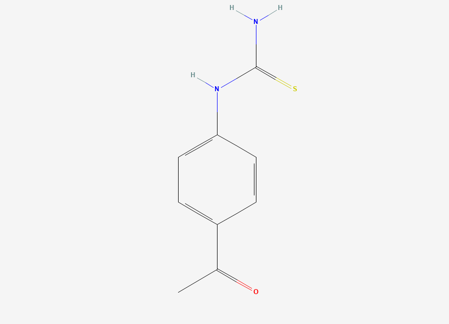 Two-dimensional chemical structure of (4-Acetylphenyl)thiourea