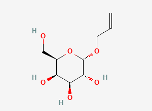 Two-dimensional chemical structure of Ally a-D-galactopyranoside