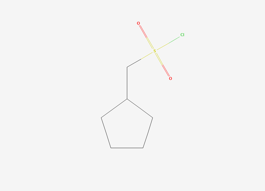 Two-dimensional chemical structure of Cyclopentylmethanesulfonyl Chloride