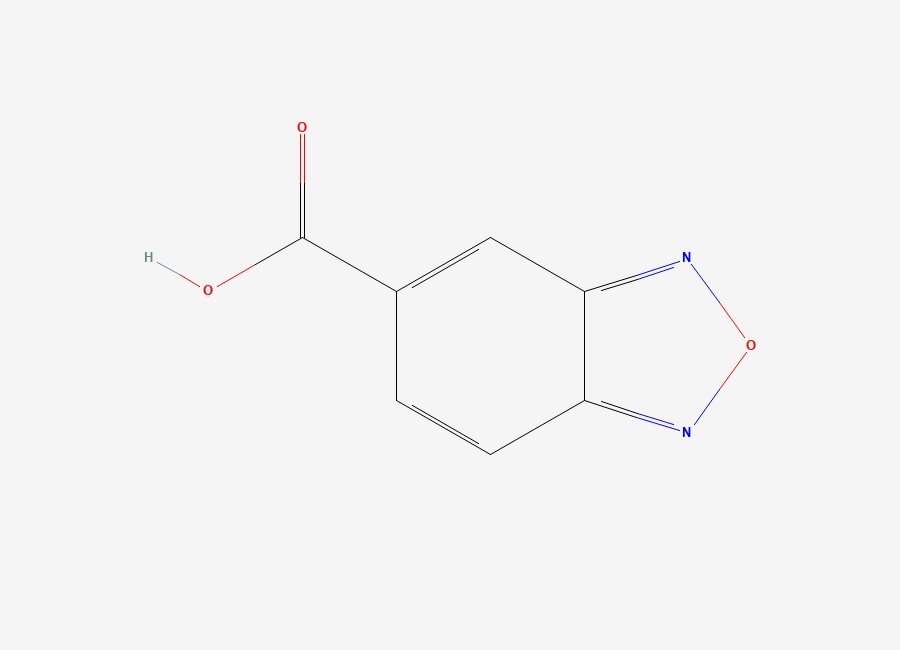 Two-dimensional chemical structure of 2,1,3-Benzoxadiazole-5-carboxylic acid