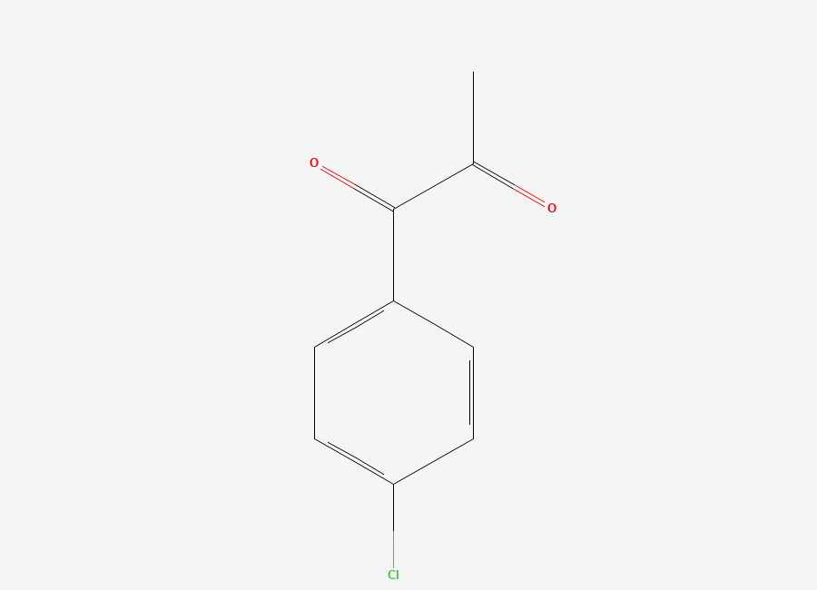 Two-dimensional chemical structure of 1-(4-Chlorophenyl)-1,2-propanedione