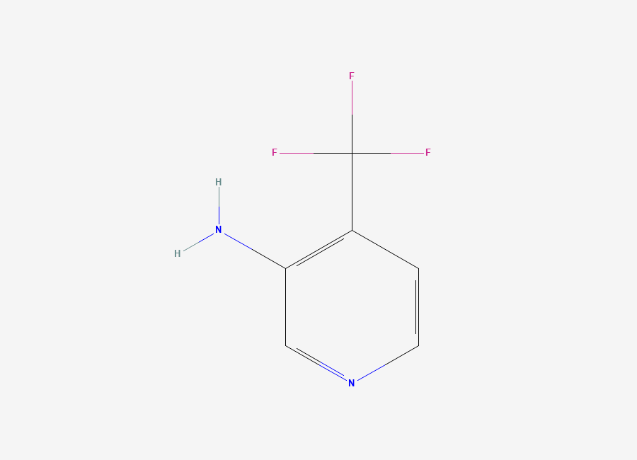 Two-dimensional chemical structure of 3-Amino-4-(trifluoromethyl)pyridine