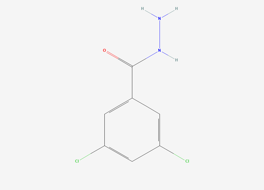Two-dimensional chemical structure of 3,5-Dichlorobenzohydrazide