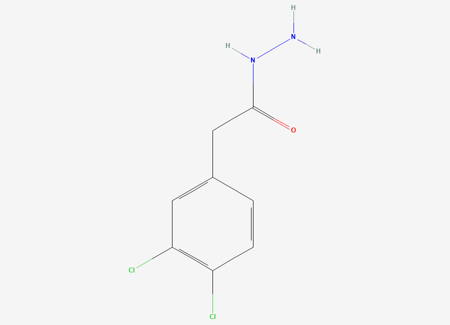 Two-dimensional chemical structure of 2-(3,4-Dichlorophenyl)acetohydrazide