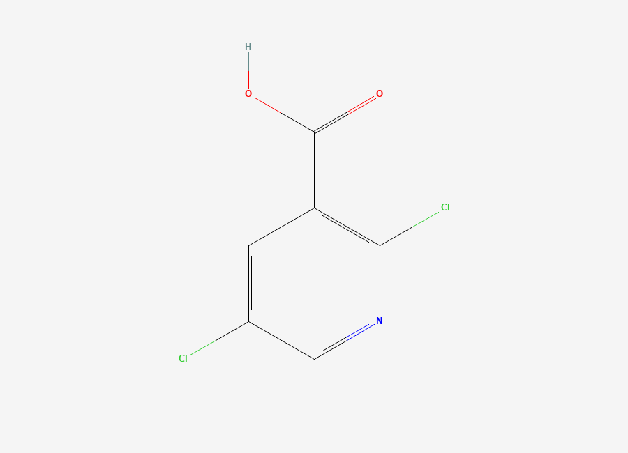 Two-dimensional chemical structure of 2,5-Dichloropyridine-3-carboxylic acid