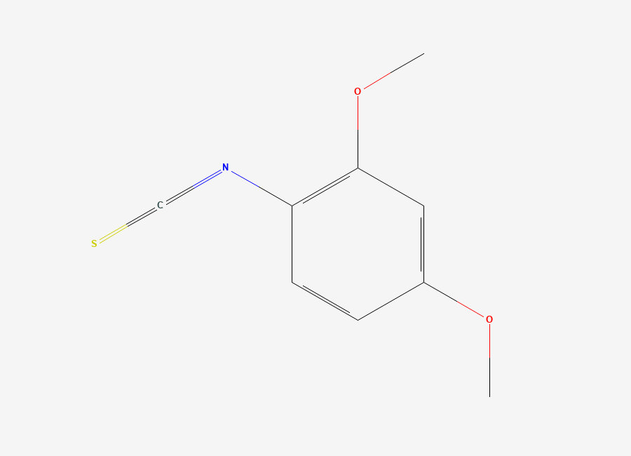 Two-dimensional chemical structure of 2,4-Dimethoxyphenyl isothiocyanate