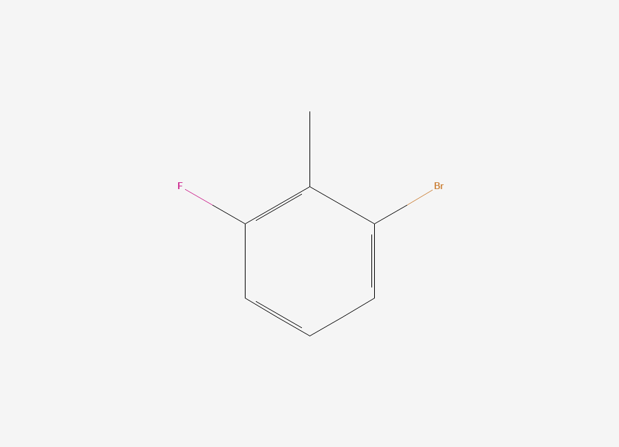 Two-dimensional chemical structure of 2-Bromo-6-fluorotoluene