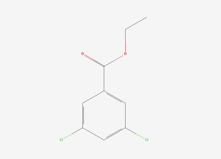 Two-dimensional chemical structure of Benzoic acid, 3,5-dichloro-, ethyl ester