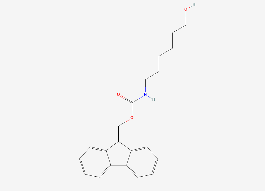 Two-dimensional chemical structure of 6-(Fmoc-amino)-1-hexanol