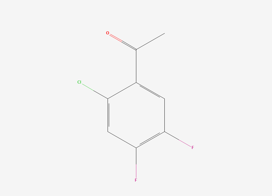 Two-dimensional chemical structure of 2'-Chloro-4',5'-difluoroacetophenone