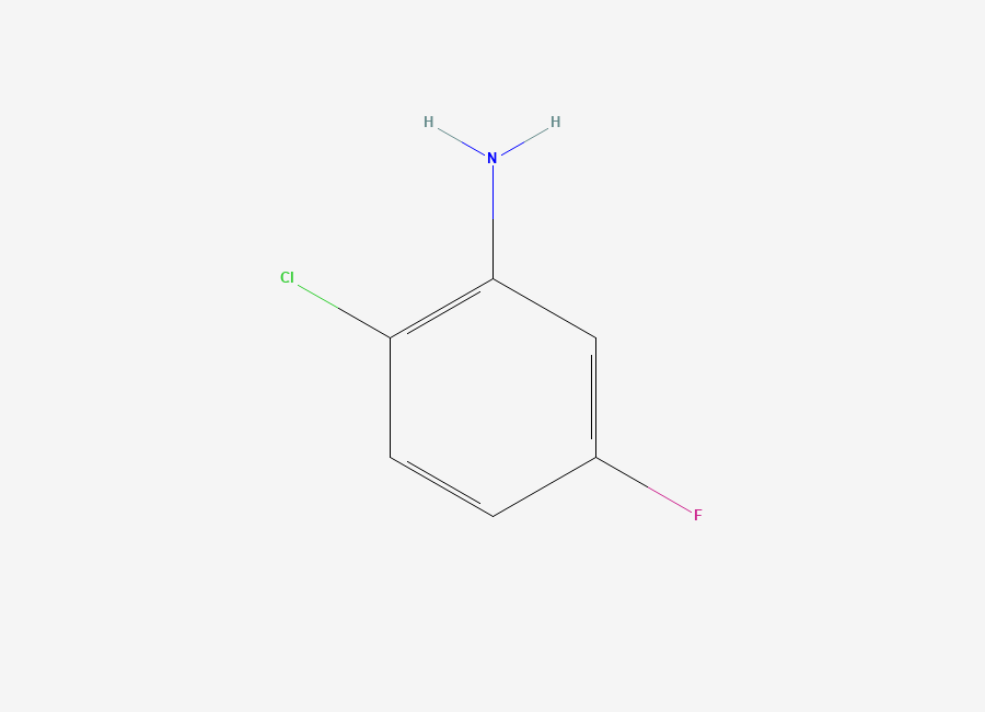 Two-dimensional chemical structure of 2-Chloro-5-fluoroaniline