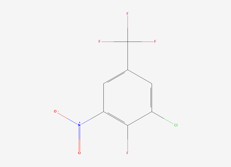 Two-dimensional chemical structure of 3-Chloro-4-fluoro-5-nitrobenzotrifluoride