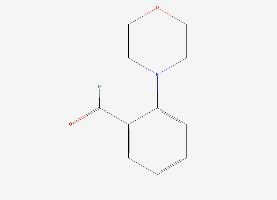Two-dimensional chemical structure of 2-Morpholinobenzaldehyde