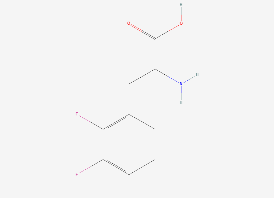 Two-dimensional chemical structure of 2,3-Difluorophenylalanine