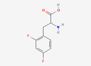 Two-dimensional chemical structure of 2,4-Difluoro-DL-phenylalanine